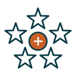 five star rating icon
