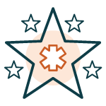 healthcare star rating icon