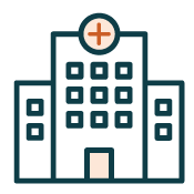 Community hospital icon