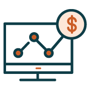 healthcare revenue increase icon